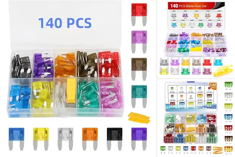 Detailed view of Best 140Pcs Fuse Set: Ultimate Vehicle Electrical Protection