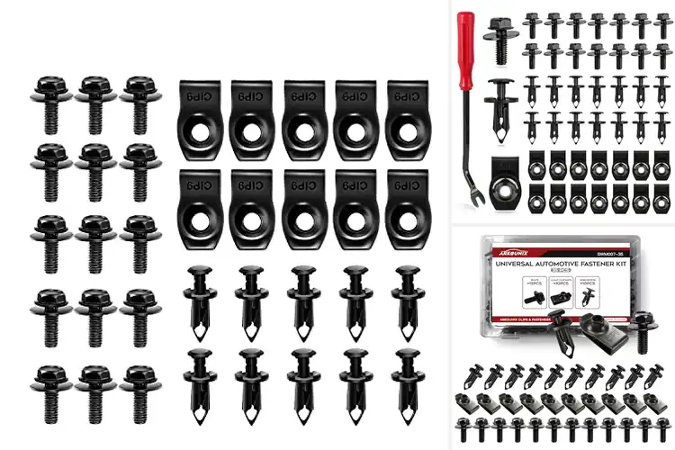 Detailed view of Best Splash Guard Rivet Clips