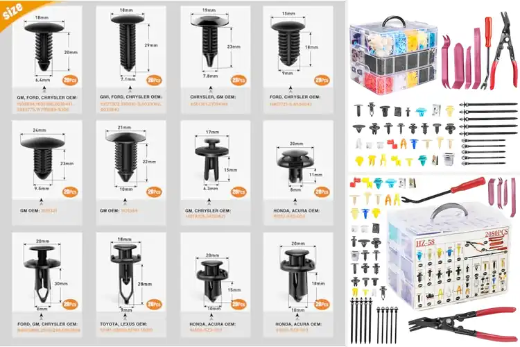 Detailed view of 10 Best Universal Fastener Kits: Fix Rattles Now